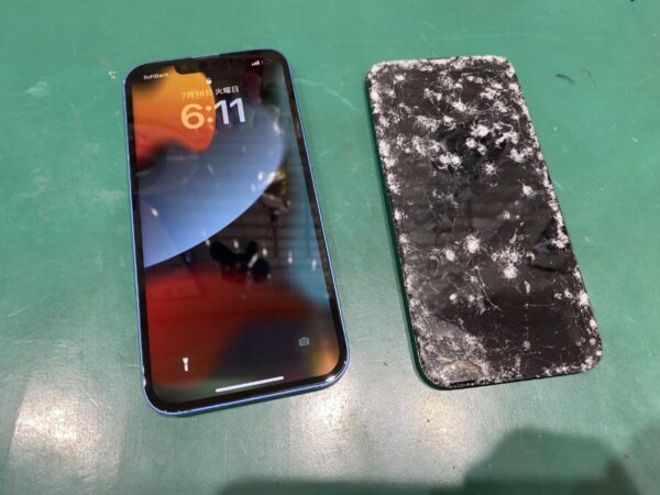 iPhone13修理後 画面側