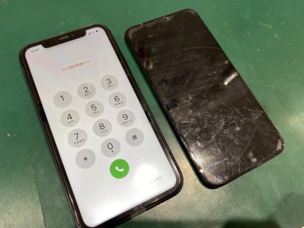 iPhone11 画面交換 液晶不良