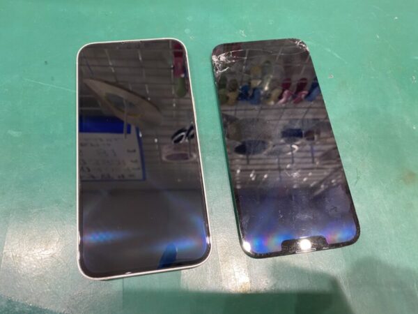 iPhone13 画面割れ液晶破損 修理後