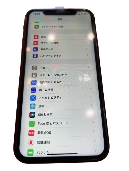 iPhone11画面割れ修理後