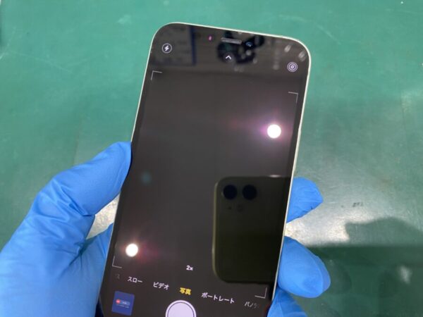 iPhone12mini 外カメラ動作不可
