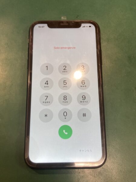 iPhone画面交換後