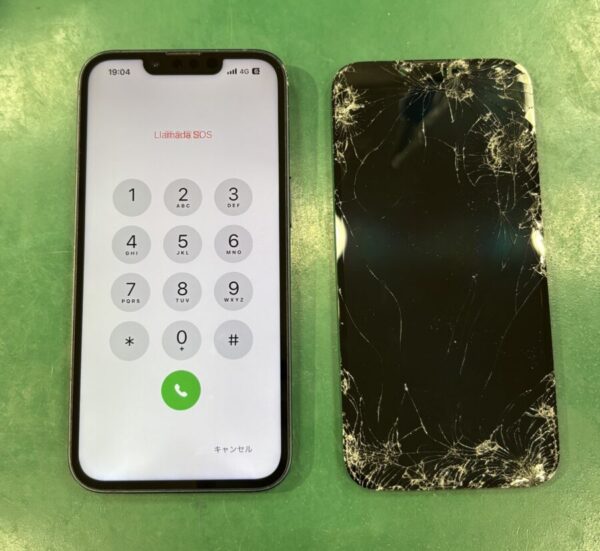 iPhone14画面交換終了