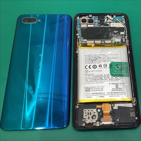 OPPO Reno A バッテリー交換 スマホ修理工房アスティ静岡店 【修理日記