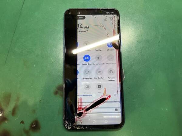 ファーウェイノバ5Tの画面交換
