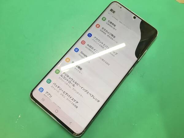 Galaxy S20plusの画面交換を行いました。